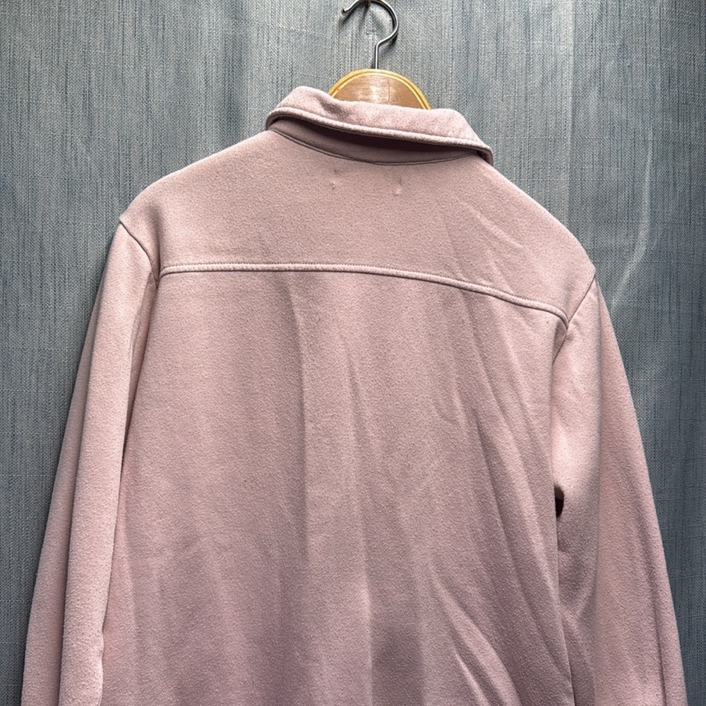 🏴 PLAYBOY Pink Casual Button down sweater size small - Picture 9 of 10